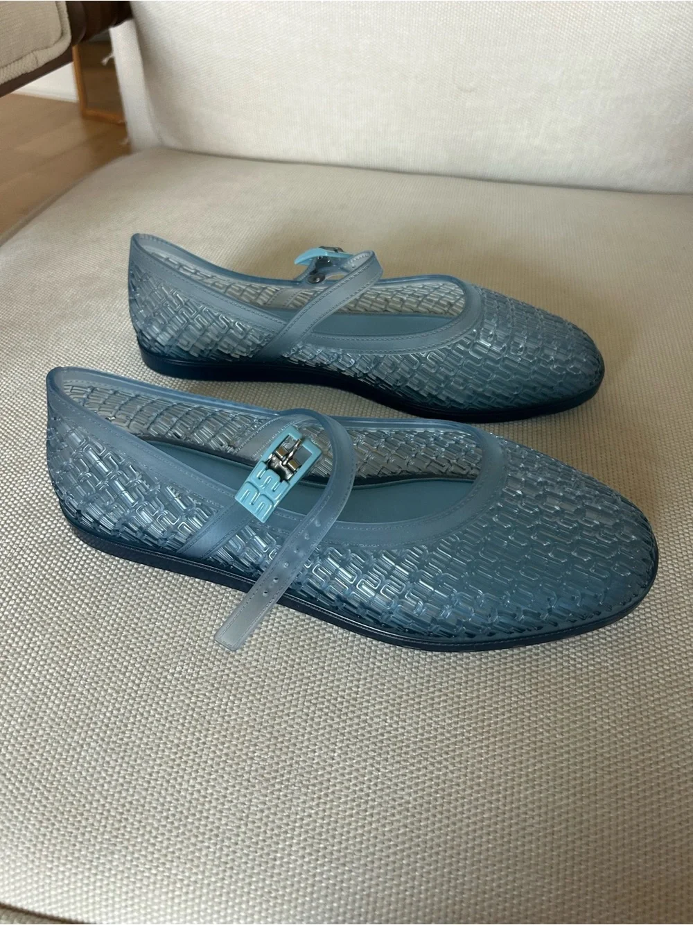 New Melissa Harper Jelly Mary Jane Flats - Picture 3 of 6